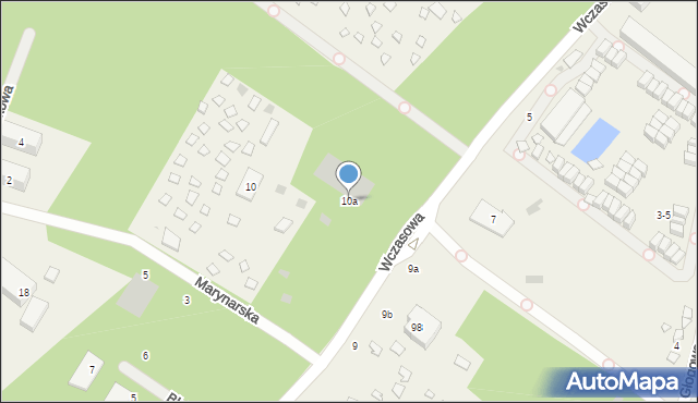 Rowy, Wczasowa, 10a, mapa Rowy