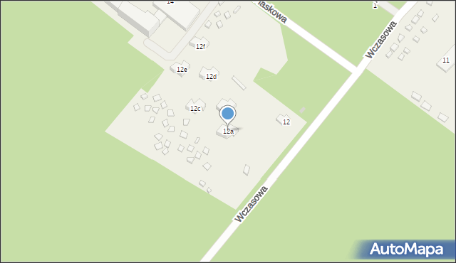 Rowy, Wczasowa, 12a, mapa Rowy