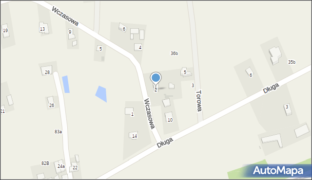 Rudka, Wczasowa, 2, mapa Rudka