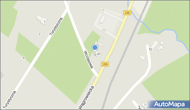 Skoki, Wczasowa, 2, mapa Skoki