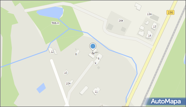 Skoki, Wczasowa, 6a, mapa Skoki