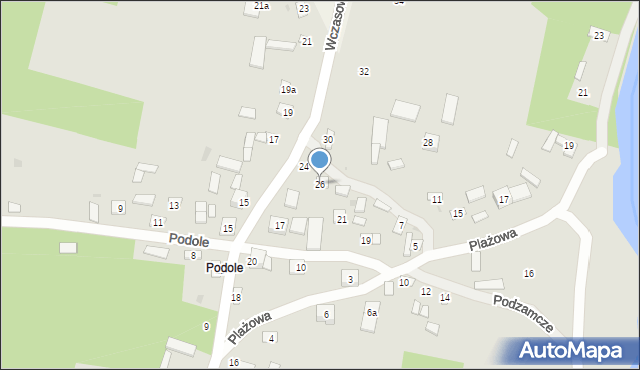 Solec nad Wisłą, Wczasowa, 26, mapa Solec nad Wisłą