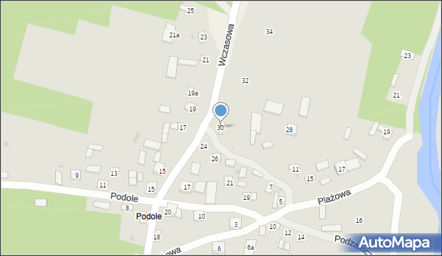 Solec nad Wisłą, Wczasowa, 30, mapa Solec nad Wisłą