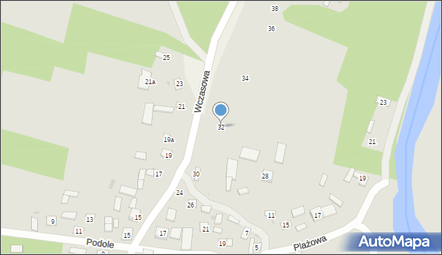 Solec nad Wisłą, Wczasowa, 32, mapa Solec nad Wisłą
