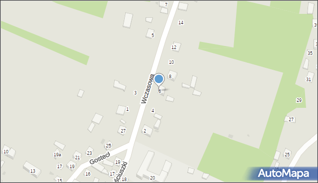 Solec nad Wisłą, Wczasowa, 6, mapa Solec nad Wisłą