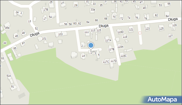 Sosnowiec, Wczasowa, 1, mapa Sosnowca