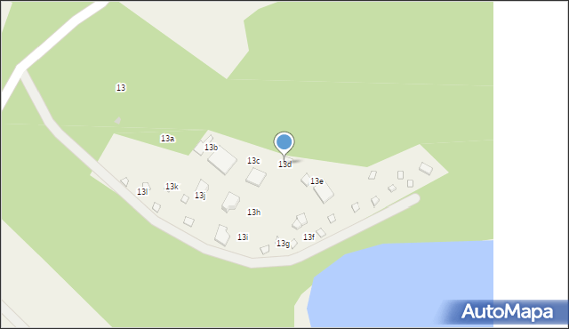 Studzienice, Wczasowa, 13d, mapa Studzienice