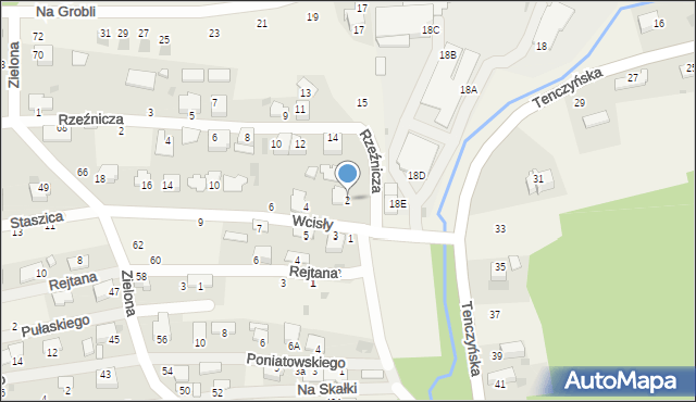 Tenczynek, Wcisły Wincentego, 2, mapa Tenczynek