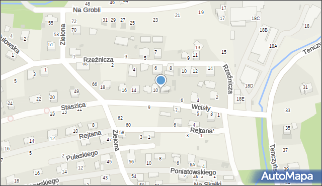 Tenczynek, Wcisły Wincentego, 8, mapa Tenczynek