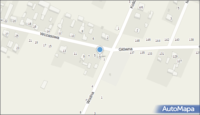 Tresta, Wczasowa, 3, mapa Tresta