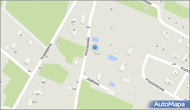 Tuszyn, Wczasowa, 9b, mapa Tuszyn