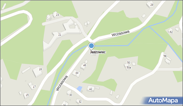 Ustroń, Wczasowa, 48, mapa Ustroń