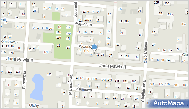 Warszawa, Wczasowa, 9, mapa Warszawy