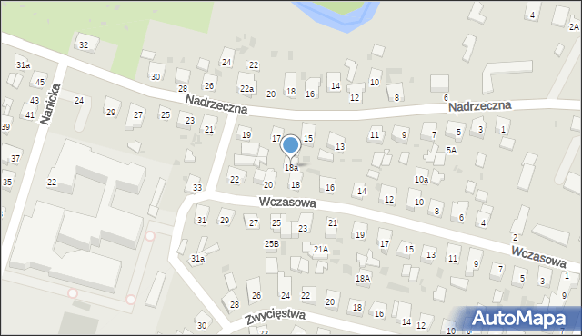 Wejherowo, Wczasowa, 18a, mapa Wejherowo