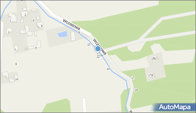 Wola Ducka, Wczasowa, 12, mapa Wola Ducka