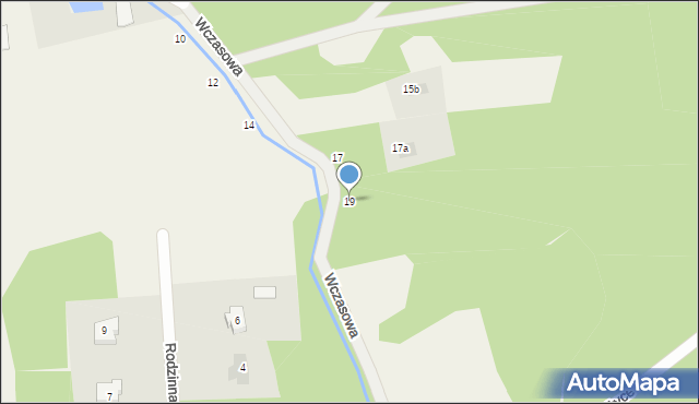 Wola Ducka, Wczasowa, 19, mapa Wola Ducka