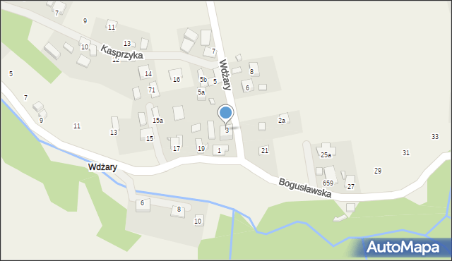 Barcice, Wdżary, 3, mapa Barcice