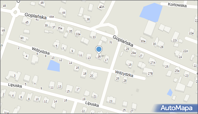 Gdańsk, Wdzydzka, 15, mapa Gdańska