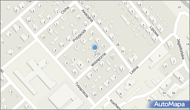 Iłowo-Osada, Wdzięczna, 2, mapa Iłowo-Osada