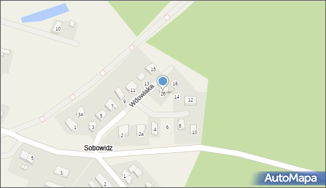 Sobowidz, Wdowiaka Józefa, ks., 16, mapa Sobowidz