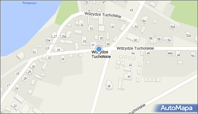 Wdzydze Tucholskie, Wdzydze Tucholskie, 36, mapa Wdzydze Tucholskie