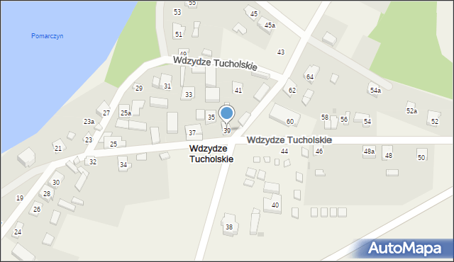 Wdzydze Tucholskie, Wdzydze Tucholskie, 39, mapa Wdzydze Tucholskie