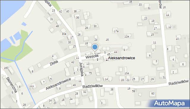 Aleksandrowice, Wesoła, 3, mapa Aleksandrowice