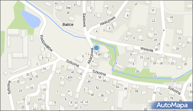 Balice, Wesoła, 2, mapa Balice