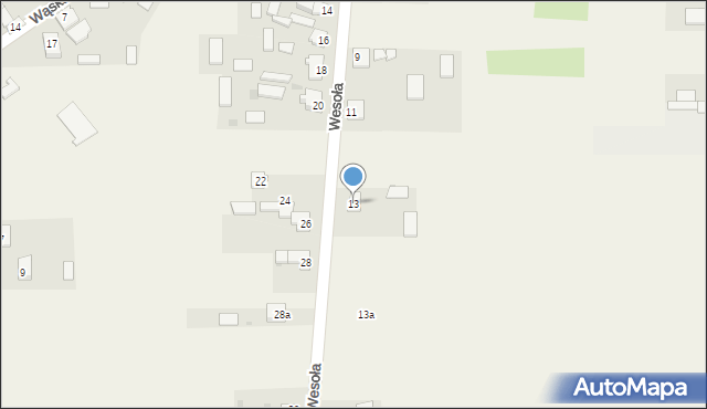 Bartkowice, Wesoła, 13, mapa Bartkowice