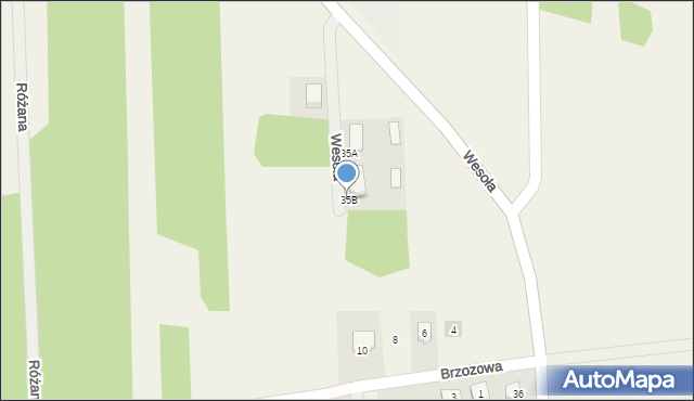 Blochy, Wesoła, 35B, mapa Blochy