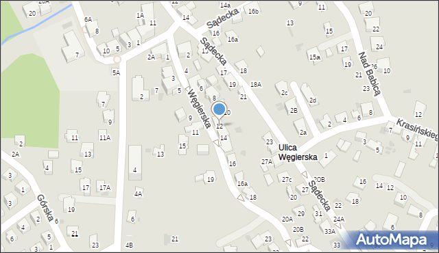 Bochnia, Węgierska, 12, mapa Bochni