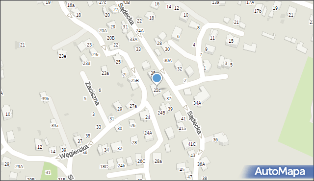 Bochnia, Węgierska, 22c, mapa Bochni