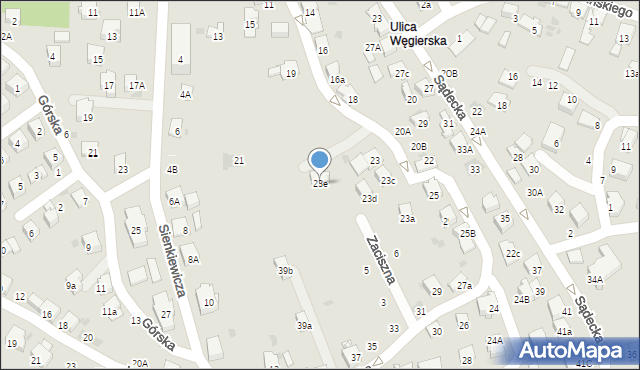 Bochnia, Węgierska, 23e, mapa Bochni