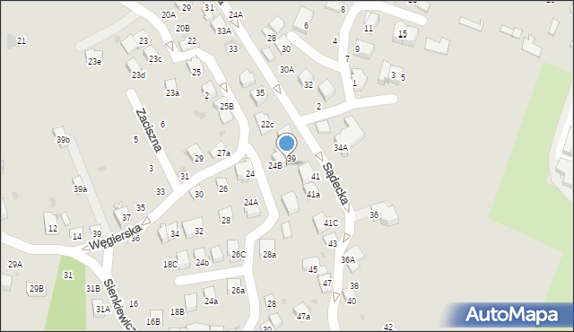 Bochnia, Węgierska, 24c, mapa Bochni