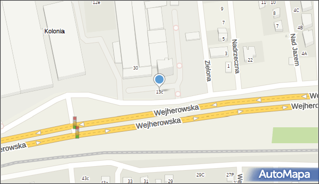 Bolszewo, Wejherowska, 13c, mapa Bolszewo