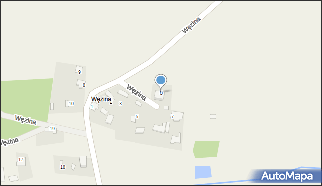 Bór Zajaciński, Węzina, 6, mapa Bór Zajaciński