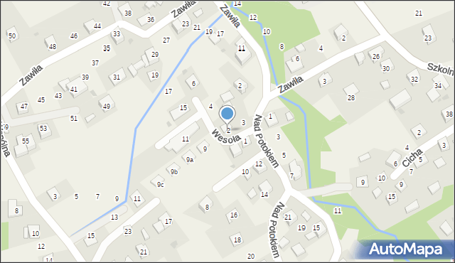 Borek Szlachecki, Wesoła, 2, mapa Borek Szlachecki