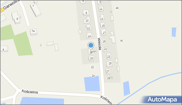 Borowie, Wesoła, 18, mapa Borowie