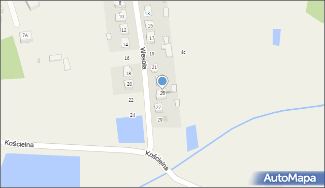Borowie, Wesoła, 25, mapa Borowie