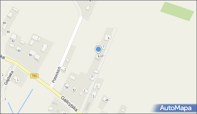 Brodła, Wesoła, 5, mapa Brodła