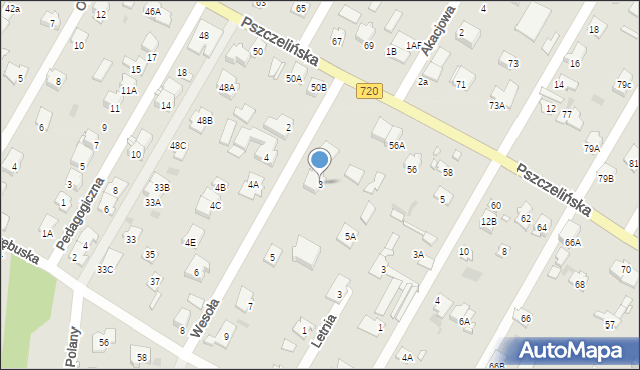 Brwinów, Wesoła, 3, mapa Brwinów