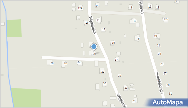 Brzostek, Węgierska, 20, mapa Brzostek