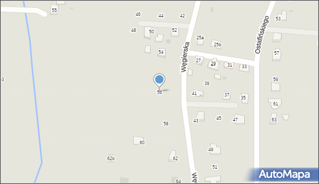 Brzostek, Węgierska, 56, mapa Brzostek