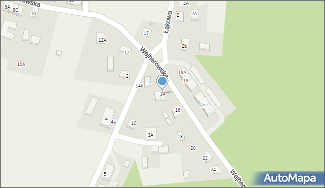 Brzyno, Wejherowska, 14, mapa Brzyno