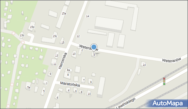 Bydgoszcz, Weteranów, 4, mapa Bydgoszczy