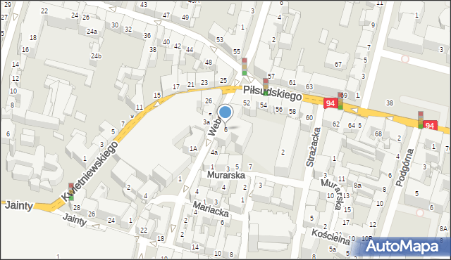 Bytom, Webera Stanisława, 6, mapa Bytomia