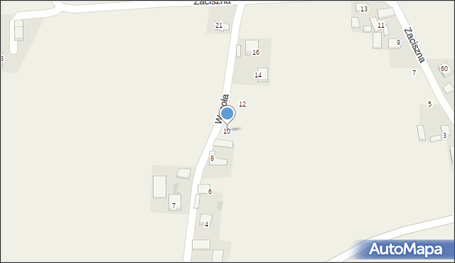 Celiny, Wesoła, 10, mapa Celiny