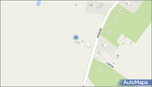 Cerekiew, Wesoła, 17a, mapa Cerekiew