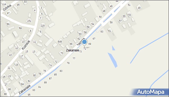 Chmielów, Wenecka, 71, mapa Chmielów