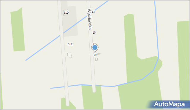 Chojnów, Węcławiaka Jana, kpl., 19, mapa Chojnów